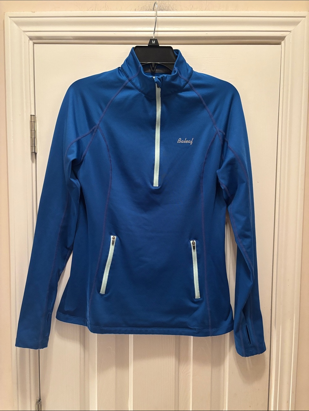 Baleaf Women's Royal Blue Half-Zip Ski Pullover Jacket